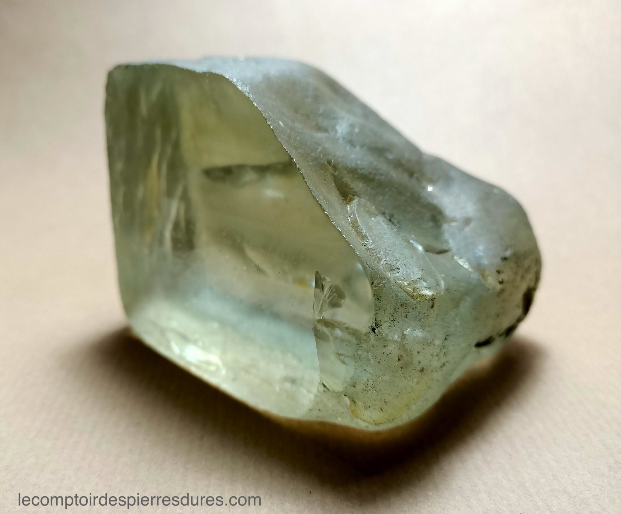 Cristal de topaze dorée impériale brute naturelle, Pierres